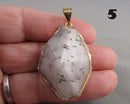 You Choose!  Black Tourmaline in Quartz Pendant