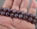 Lepidolite Gemstone 8mm Round Beads 8mm C221