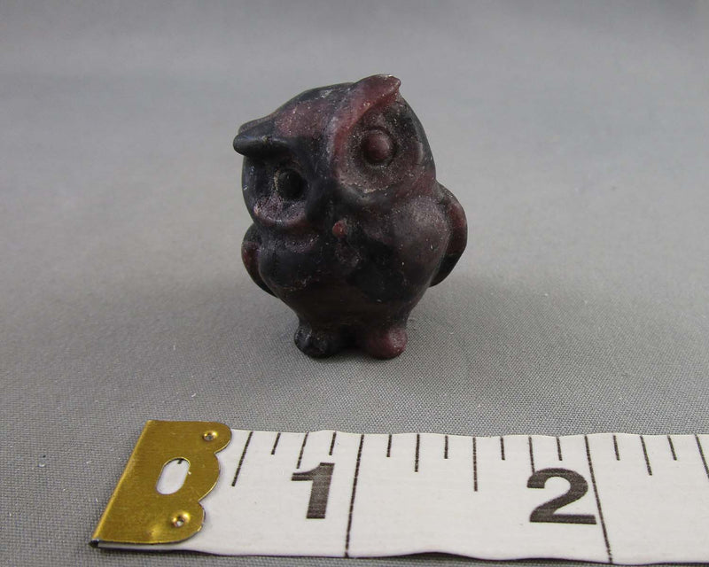 Garnet Owl Statue  1pc Z057