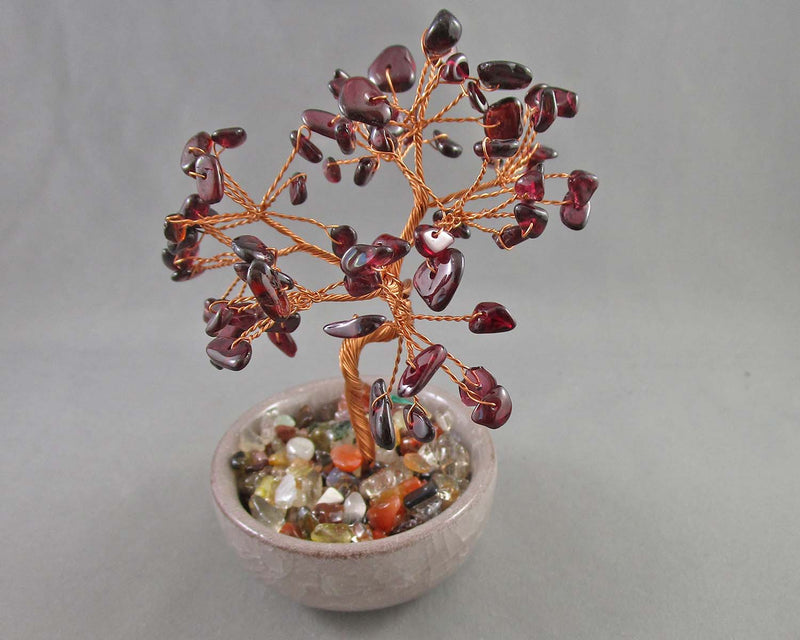 Garnet Gemstone Tree 1pc (Various Sizes)