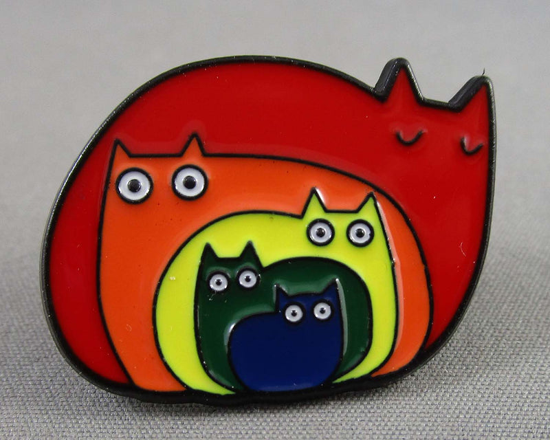 Rainbow Cats Enamel Pin 1pc (BIN 100)