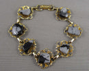 Snowflake Obsidian Gemstone Bracelet (Vintage) H028-23