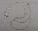 0.8mm Rope Chain 19" Sterling Silver 925  H028-24