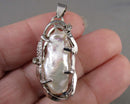 Natural Pearl Gemstone Pendant (Vintage) H028-25