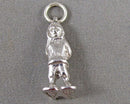 925 Sterling Silver Inuit with Snowshoes Pendant (Vintage) H141-28