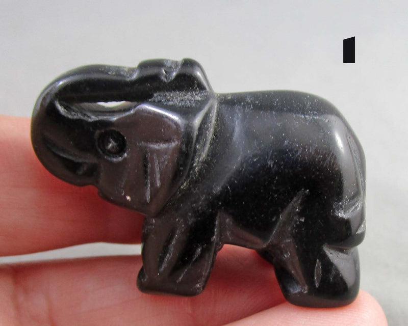 You Choose! Gemstone Elephant Statue 1.5" 1pc