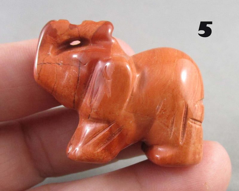 You Choose! Gemstone Elephant Statue 1.5" 1pc