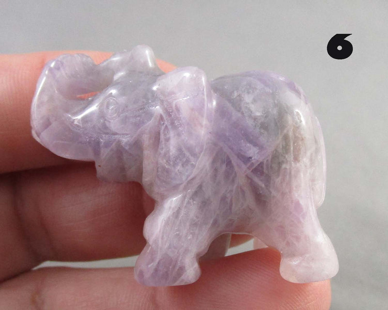 You Choose! Gemstone Elephant Statue 1.5" 1pc