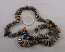 Blue Tigers Eye Beads Chip Strand 16" (G022-1)