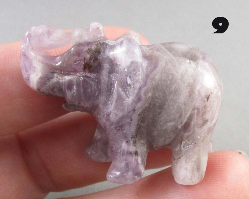 You Choose! Gemstone Elephant Statue 1.5" 1pc