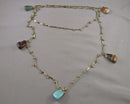 Mixed Gemstone Necklace (Vintage) H142-1