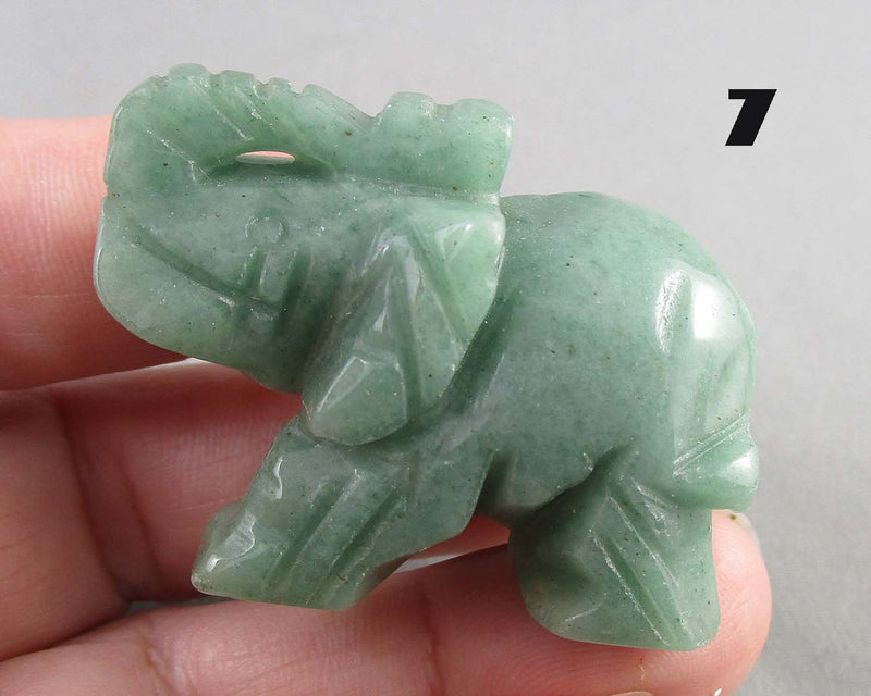 You Choose! Gemstone Elephant Statue 1.5" 1pc