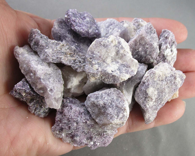 Lepidolite Stones Raw 3pcs Z074