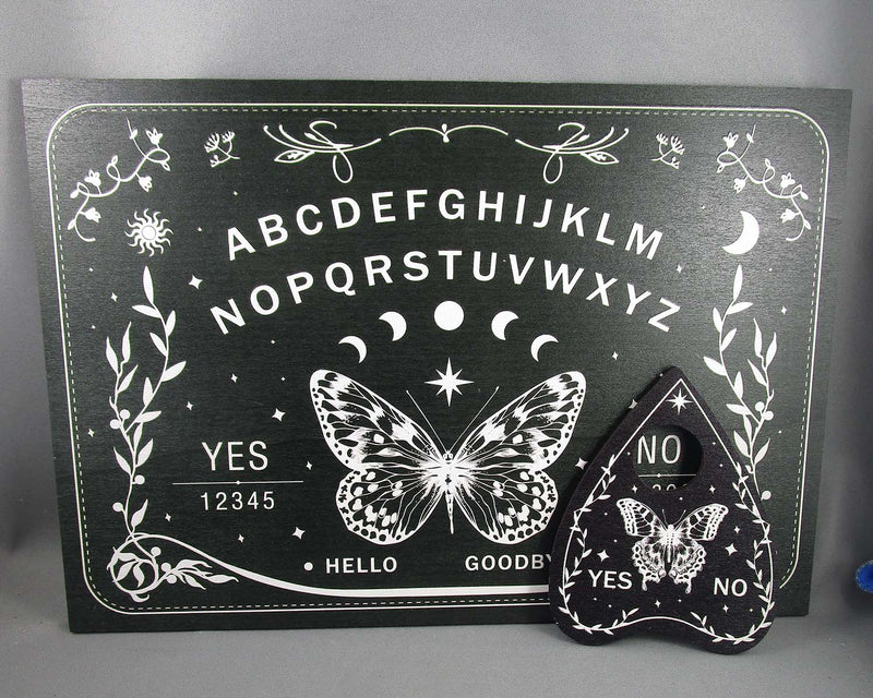 Black Spirit Board with Butterfly Design 1pc 4050-H