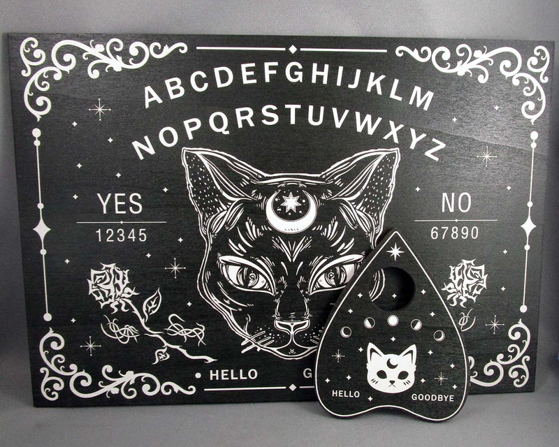 Black Spirit Board with Black Cat Design 1pc 4050-L