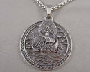 Viking Longship Stainless Steel Pendant Necklace Z038