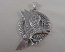 Norse Viking Raven Stainless Steel Pendant Z040