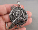 Norse Viking Raven Stainless Steel Pendant Z040