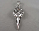 Viking Raven Skull with Compass Symbol Stainless Steel Pendant Z037