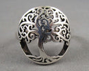 Tree of Life Ring Size 7.5 (925 Sterling Silver) Vintage H011-17