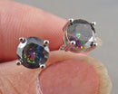 Mystic Topaz Gemstone Earrings 925 Sterling Silver H021-3