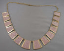 Gold Tone Statement Necklace Vintage H021-4