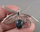 Labradorite Gemstone Brooch (Vintage) H021-12