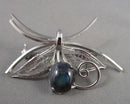 Labradorite Gemstone Brooch (Vintage) H021-12