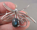 Labradorite Gemstone Brooch (Vintage) H021-12