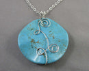 Magnesite Gemstone Pendant Necklace H021-13