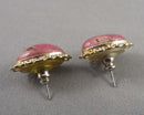 Rhodonite Gemstone Earrings (Vintage) H021-18
