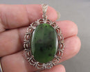 Jade Gemstone Pendant (Vintage) H021-20