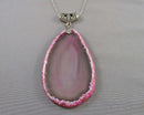 Agate Gemstone Pendant Necklace H021-23