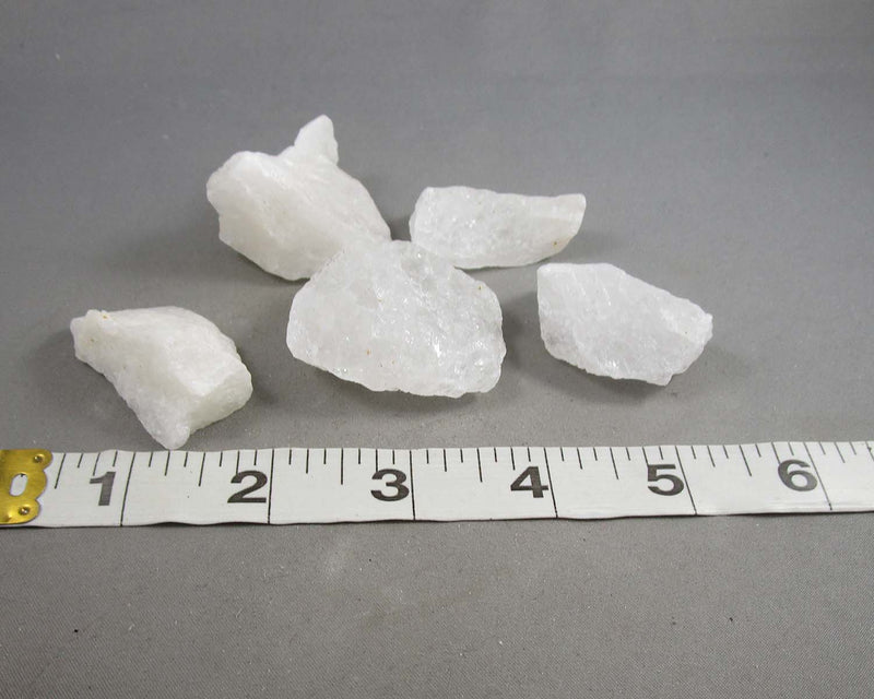 White Quartz Crystals Raw 3pcs H089**