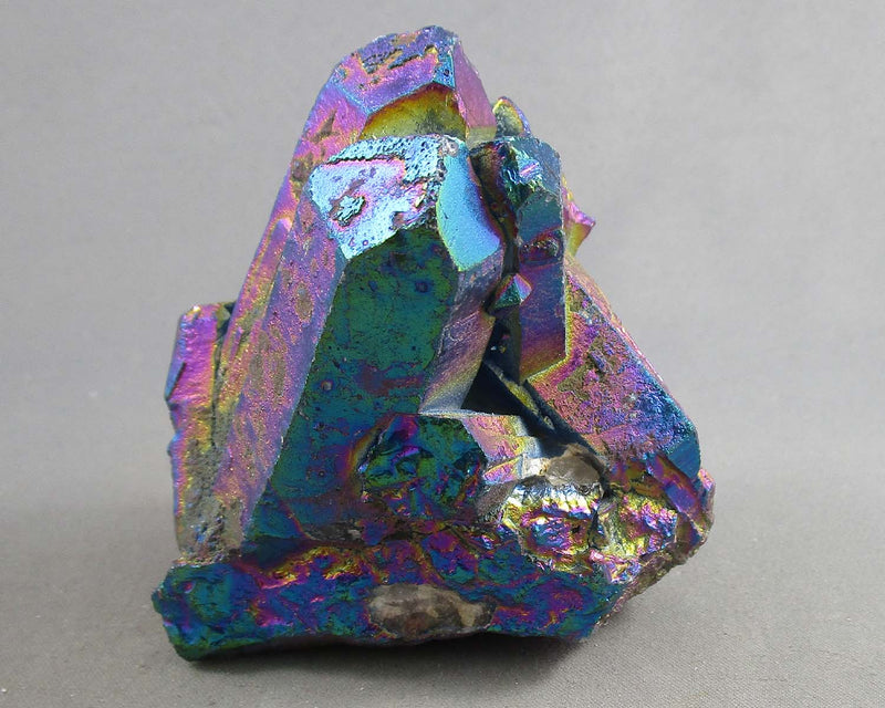 Rainbow Aura Quartz Crystal Cluster 1pc B042-1
