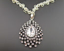 Rhinestone Beaded Statement Necklace Vintage H143-15