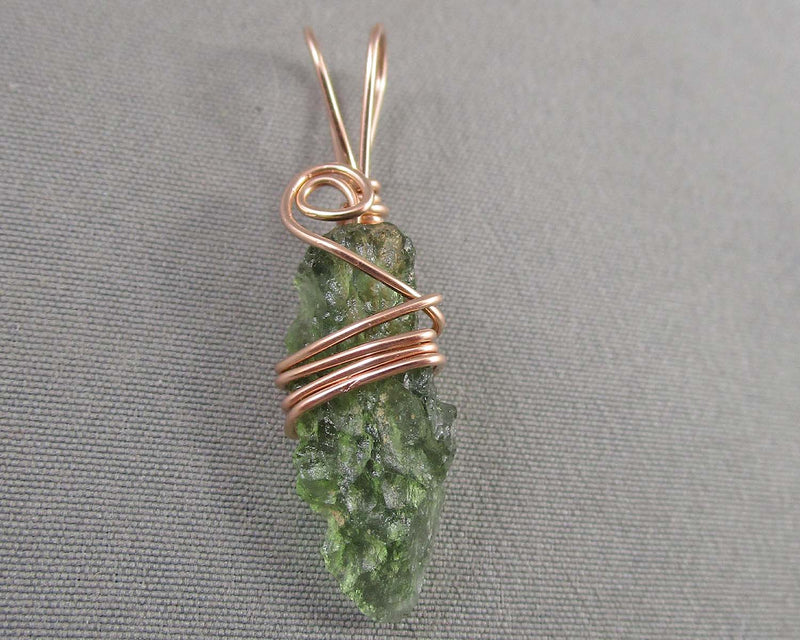 Moldavite Crystal Pendant (14K RGF) 1pc B026-3