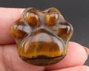 Tiger Eye Gemstone Cat Paw 1pc C791