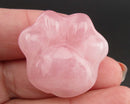 Rose Quatz Gemstone Cat Paw 1pc C798