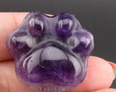 Amethyst Gemstone Cat Paw 1pc C793