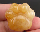 Fire Quartz Gemstone Cat Paw 1pc C794