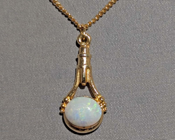 Vintage Opal Gemstone Necklace B026-7