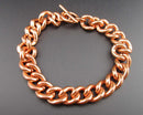 11mm Copper Curb Chain Bracelet H117-3