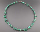 Malachite Gemstone Necklace (Vintage) H117-7