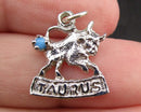 925 Sterling Silver Taurus Pendant (Vintage) H117-21