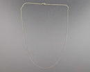 0.6mm Round Link Chain Necklace 925 Sterling Silver H144-14