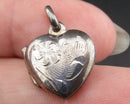 Heart Locket Pendant 925 Sterling Silver (Vintage) H144-18