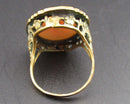 Mother of Pearl Gemstone Ring Size 4.5 (Vintage) H144-20