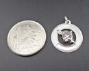 925 Sterling Silver April Pendant (Vintage) H144-21