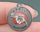 925 Sterling Silver April Pendant (Vintage) H144-21